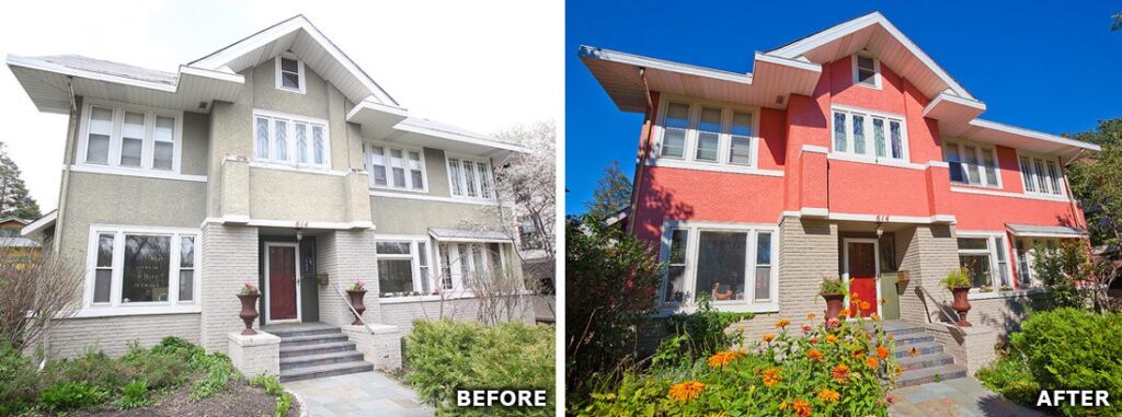 exterior painting st paul red house